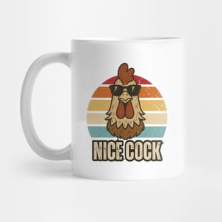 Retro Rooster – Funny Vintage Chicken Pun Mug
